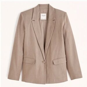 NWOT Abercrombie, Classic Tan Women's Blazer, Size Medium